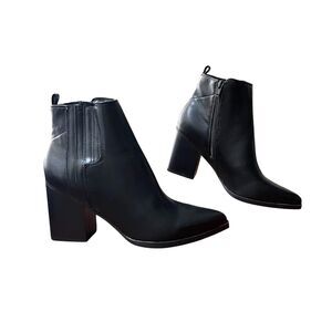 Indigo Rd. Western Boots Womens 10 Black Ankle Booties Block Heel Rodeo Festival